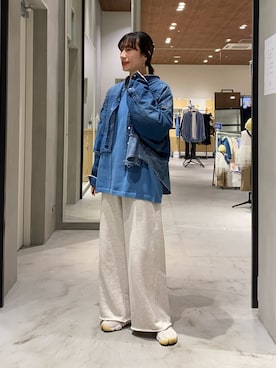 「etsinta（エシンタ）のアイテム」を使った、ささきともみさん（レディース・158cm）の春コーディネート