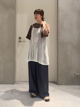 ささきともみさん（レディース・158cm）の春コーディネート