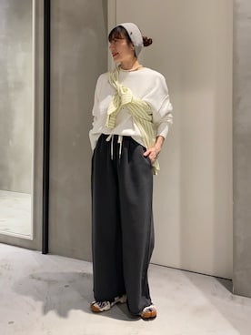 「CIAOPANIC TYPY（チャオパニックティピー）のアイテム（アクセサリー）」を使った、ささきともみさん（レディース・158cm）の冬コーディネート