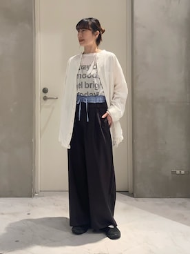 ささきともみさん（レディース・158cm）の春コーディネート