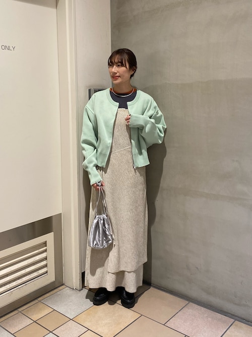 セール】チェーン付きサテンスタッズ巾着ミニBAG（ショルダー