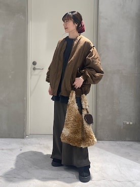 ささきともみさん(レディース・158cm)の冬コーディネート
