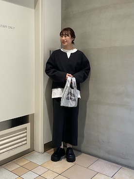 「CIAOPANIC TYPY（チャオパニックティピー）のアイテム（アクセサリー）」を使った、ささきともみさん（レディース・158cm）の冬コーディネート