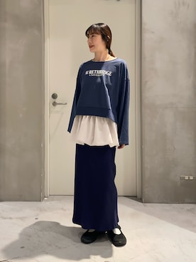 「CIAOPANIC TYPY（チャオパニックティピー）のアイテム（アクセサリー）」を使った、ささきともみさん（レディース・158cm）の冬コーディネート