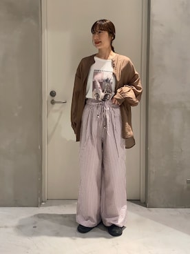 ささきともみさん（レディース・158cm）の春コーディネート
