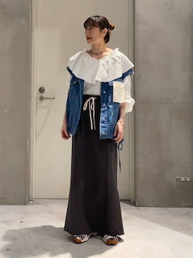 ささきともみさん（レディース・158cm）の春コーディネート