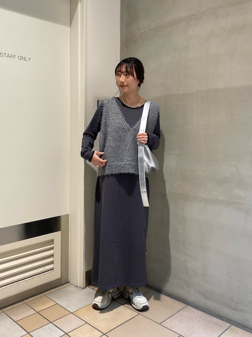 KIIRA＊スモッキングバックオープングリーンコットンワンピース(ライム  