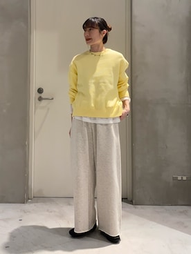 「春ニット」｜ささきともみさん（レディース・158cm）の春コーディネート