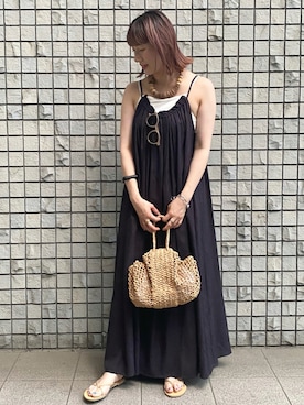 ささきともみさん（レディース・157cm）の夏コーディネート