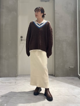 ささきともみさん（レディース・158cm）の秋コーディネート