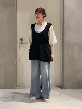ささきともみさん（レディース・158cm）の夏コーディネート