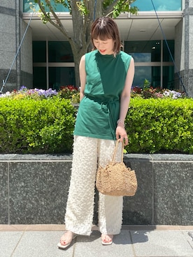 ささきともみさん（レディース・157cm）の夏コーディネート