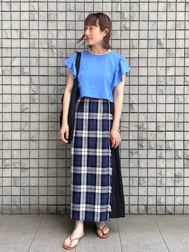 ささきともみさん（レディース・157cm）の夏コーディネート