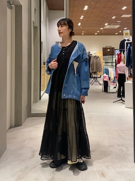 ささきともみさん（レディース・158cm）の春コーディネート