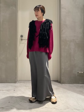 ささきともみさん（レディース・158cm）の冬コーディネート