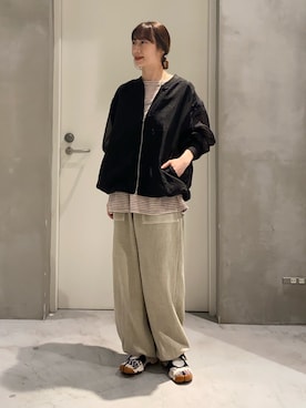 「CIAOPANIC TYPY（チャオパニックティピー）のアイテム（アクセサリー）」を使った、ささきともみさん（レディース・158cm）の春コーディネート