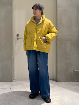 「アイテム（ヘアバンド）」を使った、ささきともみさん（レディース・158cm）の冬コーディネート