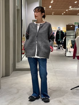 ささきともみさん（レディース・158cm）の冬コーディネート