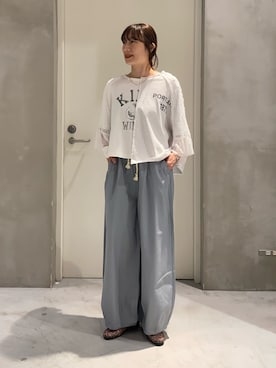 「etsinta（エシンタ）のアイテム」を使った、ささきともみさん（レディース・158cm）の春コーディネート