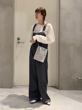 「CIAOPANIC TYPY（チャオパニックティピー）のアイテム（シューズ）」を使った、ささきともみさん（レディース・158cm）の春コーディネート