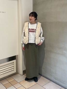 ささきともみさん（レディース・158cm）の冬コーディネート