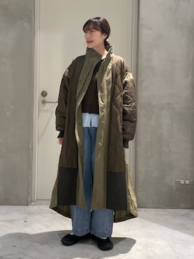 「etsinta（エシンタ）のアイテム」を使った、ささきともみさん（レディース・158cm）の冬コーディネート