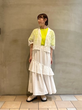 ささきともみさん（レディース・158cm）の夏コーディネート