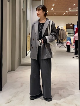 ささきともみさん（レディース・158cm）の春コーディネート