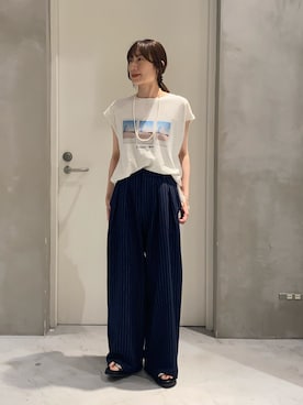 「CIAOPANIC TYPY（チャオパニックティピー）のアイテム」を使った、ささきともみさん（レディース・158cm）の夏コーディネート