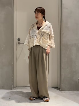 「etsinta（エシンタ）のアイテム」を使った、ささきともみさん（レディース・158cm）の春コーディネート