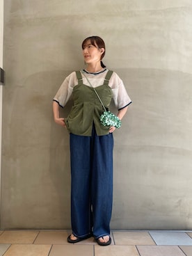 ささきともみさん（レディース・158cm）の夏コーディネート