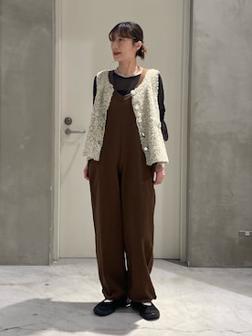 ささきともみさん（レディース・158cm）の冬コーディネート