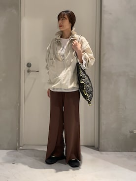 「CIAOPANIC TYPY（チャオパニックティピー）のアイテム（ジャケット/アウター）」を使った、ささきともみさん（レディース・158cm）の秋コーディネート