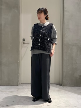 ささきともみさん（レディース・158cm）の冬コーディネート