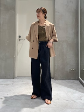 「初秋コーデ」｜ささきともみさん（レディース・158cm）の秋コーディネート