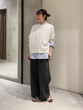 「CIAOPANIC TYPY（チャオパニックティピー）のアイテム（アクセサリー）」を使った、ささきともみさん（レディース・158cm）の冬コーディネート