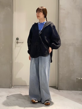 「CIAOPANIC TYPY（チャオパニックティピー）のアイテム（アクセサリー）」を使った、ささきともみさん（レディース・158cm）の春コーディネート