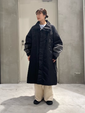 「アイテム（モッズコート）」を使った、ささきともみさん（レディース・158cm）の秋コーディネート