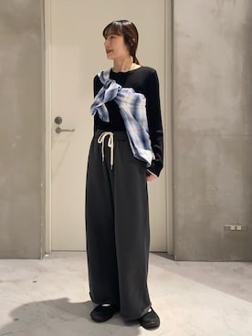 「CIAOPANIC TYPY（チャオパニックティピー）のアイテム（アクセサリー）」を使った、ささきともみさん（レディース・158cm）の冬コーディネート