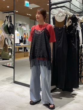 ささきともみさん（レディース・158cm）の夏コーディネート