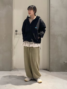 「Franklin Climbing（フランクリンクライミング）のアイテム」を使った、ささきともみさん（レディース・158cm）の春コーディネート