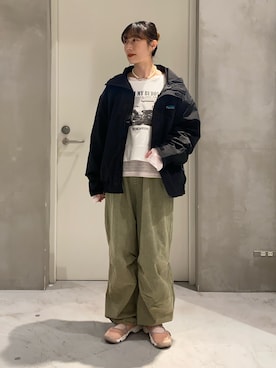 「etsinta（エシンタ）のアイテム」を使った、ささきともみさん（レディース・158cm）の春コーディネート