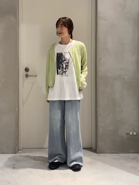 「CIAOPANIC TYPY（チャオパニックティピー）のアイテム（アクセサリー）」を使った、ささきともみさん（レディース・158cm）の夏コーディネート