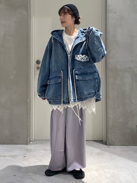 「etsinta（エシンタ）のアイテム」を使った、ささきともみさん（レディース・158cm）の冬コーディネート