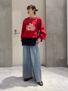 「CIAOPANIC TYPY（チャオパニックティピー）のアイテム（アクセサリー）」を使った、ささきともみさん（レディース・158cm）の冬コーディネート