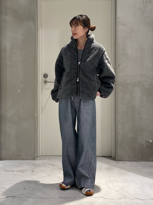 セール】【ぬくかる】2WAYふわボアスタンドジャケット（ブルゾン