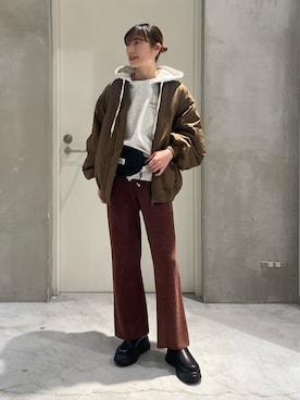 ささきともみさん（レディース・158cm）の冬コーディネート