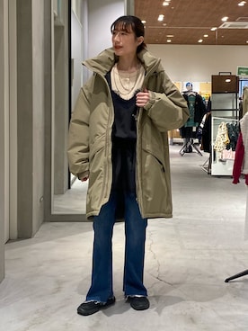 ささきともみさん（レディース・158cm）の冬コーディネート