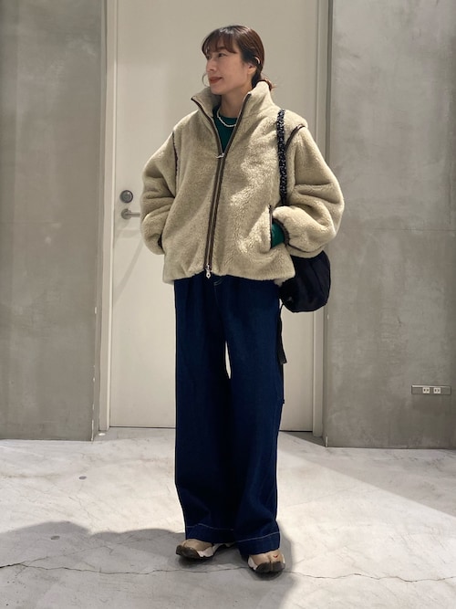 セール】【ぬくかる】2WAYふわボアスタンドジャケット（ブルゾン