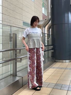 ささきともみさん(レディース・158cm)の夏コーディネート